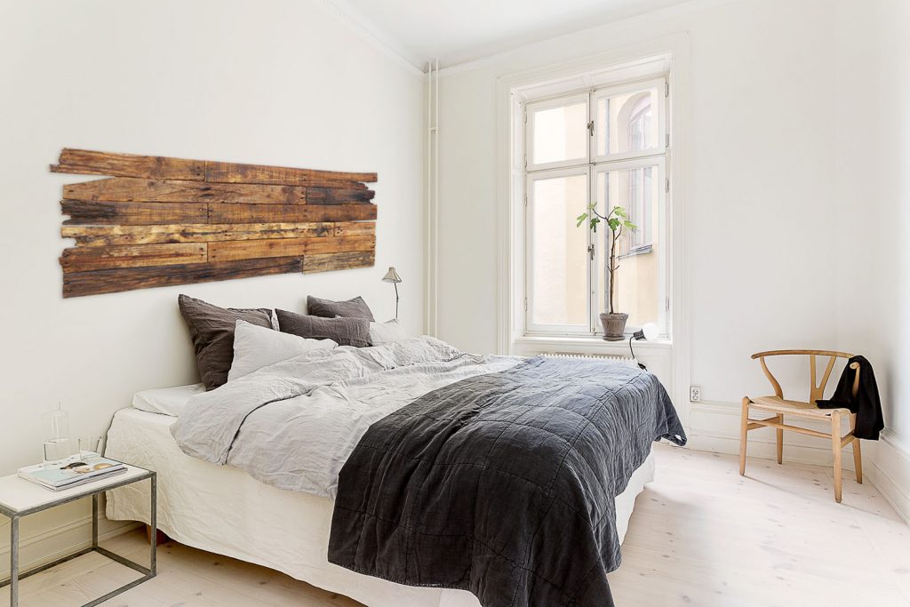 Cabecero cama rústico madera reciclada | Deskartes