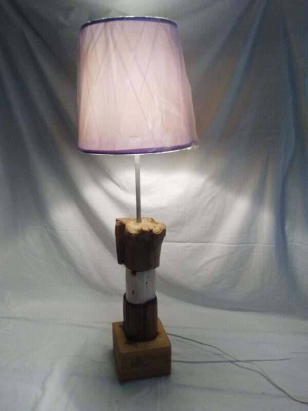 Lámpara Greek en madera reciclada - Imagen 3