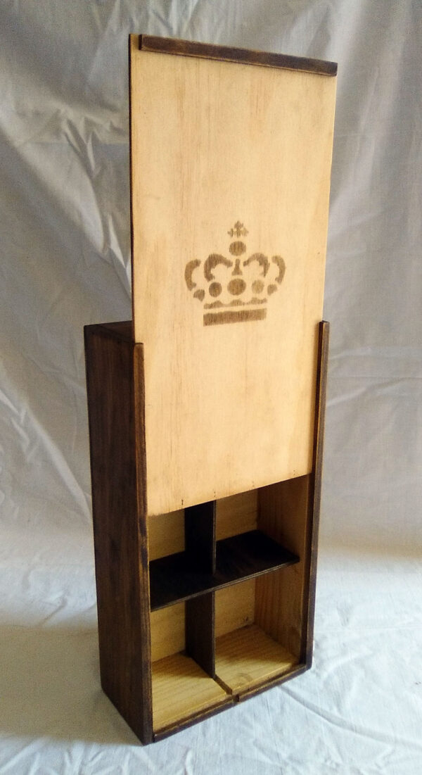 Caja de madera para organizar joyas o cinturones - Imagen 3