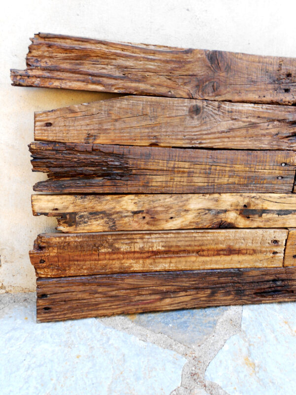 Cabecero cama madera reciclada 150cm - Imagen 3