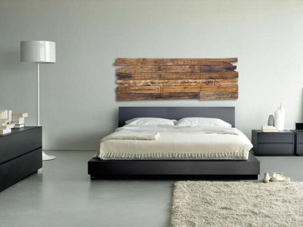 Cabecero cama madera reciclada 150cm - Imagen 4